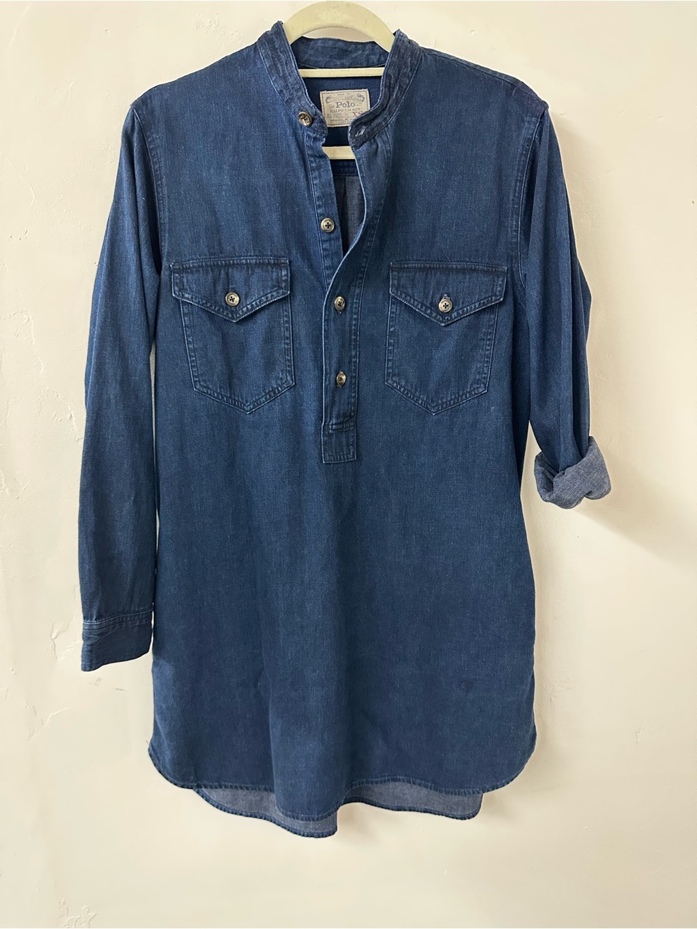 Ralph Lauren Indigo Denim Henley Shirt